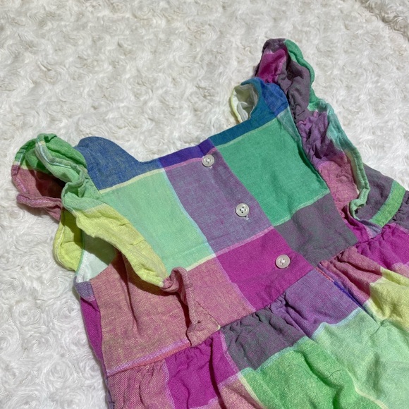 BabyGap colorful plaid Easter dress - Picture 4 of 5